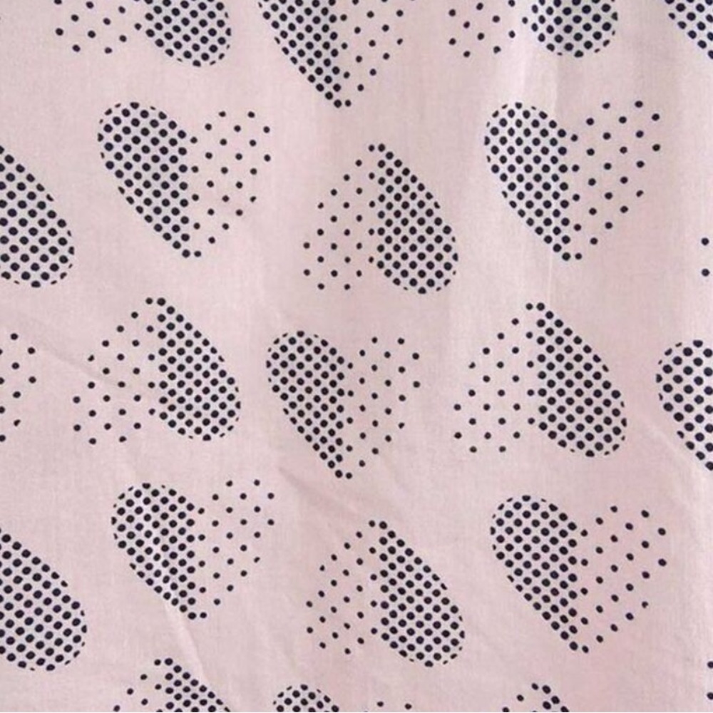 Tommy Hilfiger 🆕 100% Cotton Polka Dot Hearts Button Tab Roll Sleeves NWOT Sz 3x - Picture 12 of 14